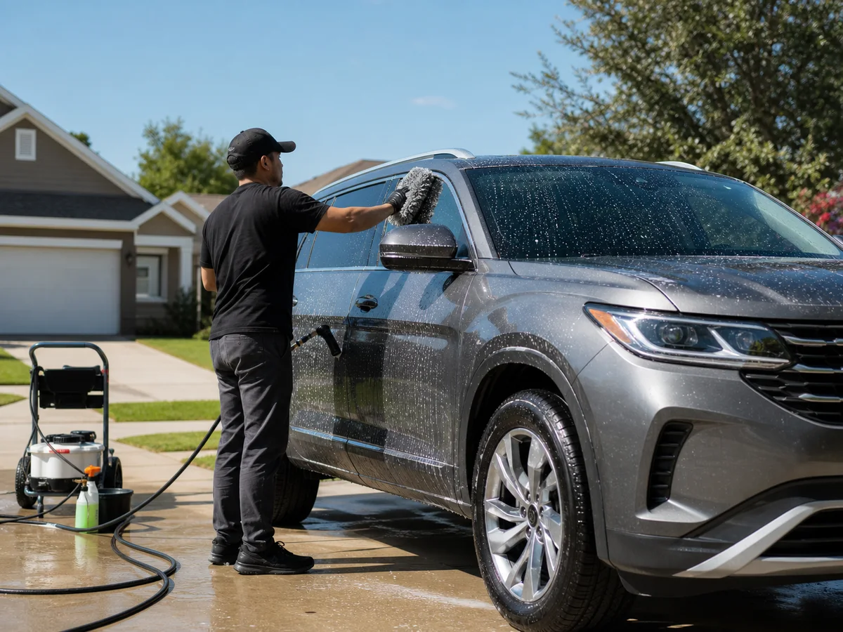 Sample mobile detailing scene for Frisco Finish - Mobile Car Detailing